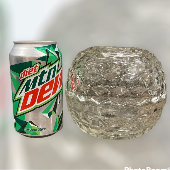 Vintage Fostoria Crystal Clear Glass Fairy Candle Holder - Picture 4 of 4